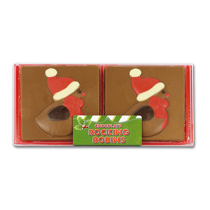 Hand Decorated Chocolate Christmas Robins