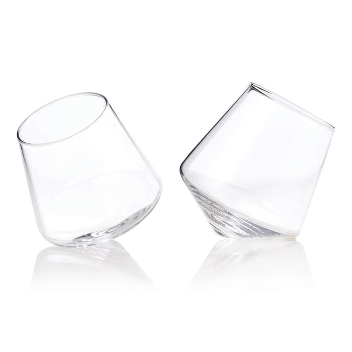 Rolling Wine & Whisky Glasses