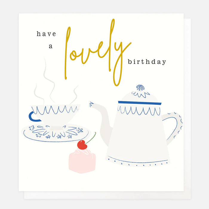 Caroline Gardner Cup and Saucer Birthday Card