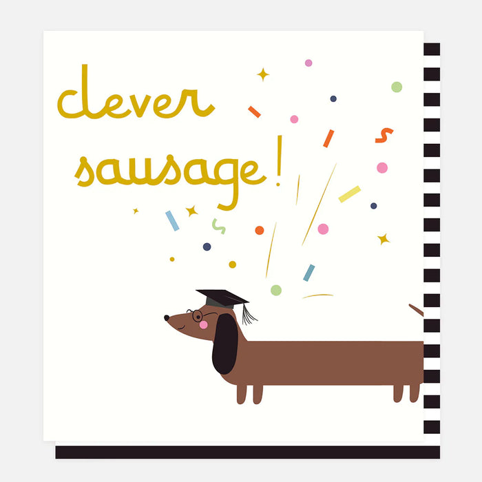 Caroline Gardner Clever Sausage Graduation Card
