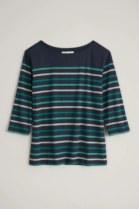 Seasalt Women's Sailor Top In Falmouth Tri Breton Maritime