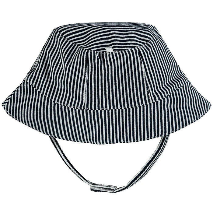 Emile et Rose Selwyn Navy Striped Fishermans Hat