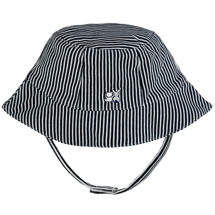 Emile et Rose Selwyn Navy Striped Fishermans Hat