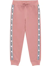 Milon Girls' Pink & White Sweatshirt & Jog Pants Set