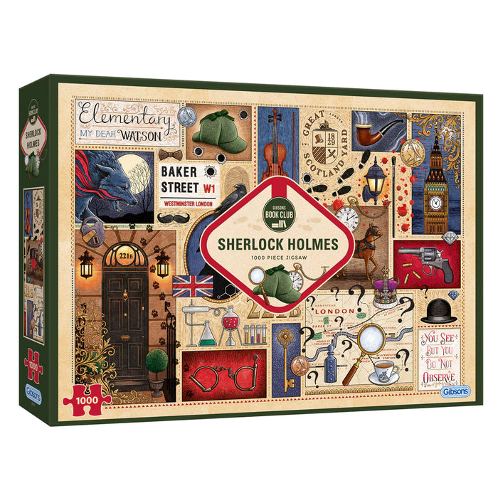 Gibsons Book Club : Sherlock Holmes 1000pc Jigsaw Puzzle