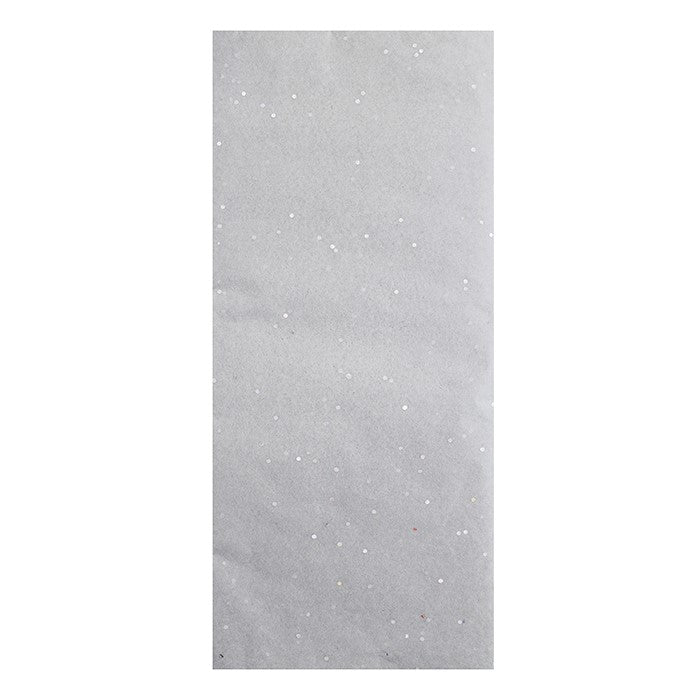 Glitter Tissue Paper Silver - 6 Sheets