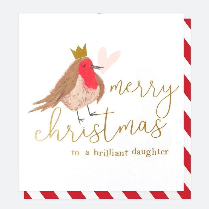 Caroline Gardner Christmas Card - Brilliant Daughter (Robin)