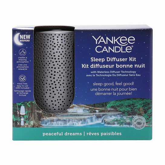 Yankee Candle Sleep Diffuser Silver Starter Kit & Peaceful Dreams