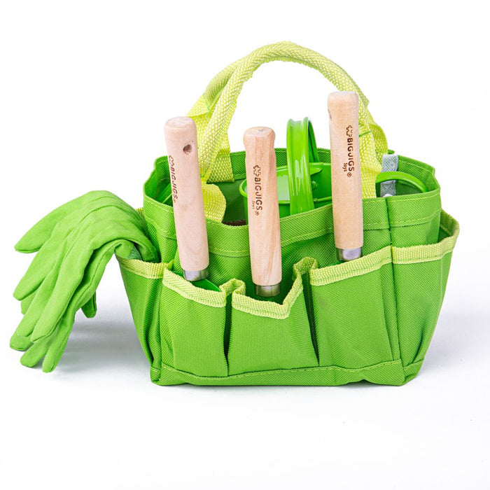 Bigjigs Small Tote Bag with Garden Tools
