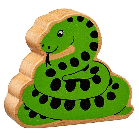 Lanka Kade Wooden Toy Natural Green Snake