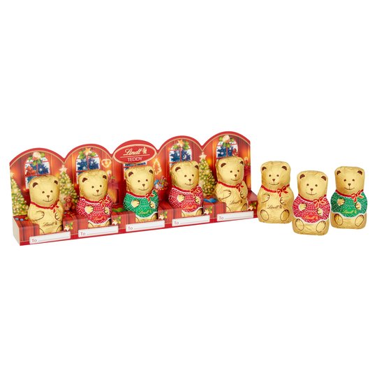 Lindt Christmas Teddy 50g 5 Pack