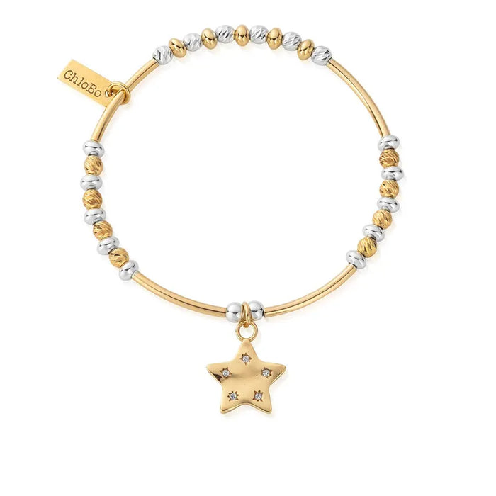 Chlobo Gold & Silver Sparkle Star Bracelet