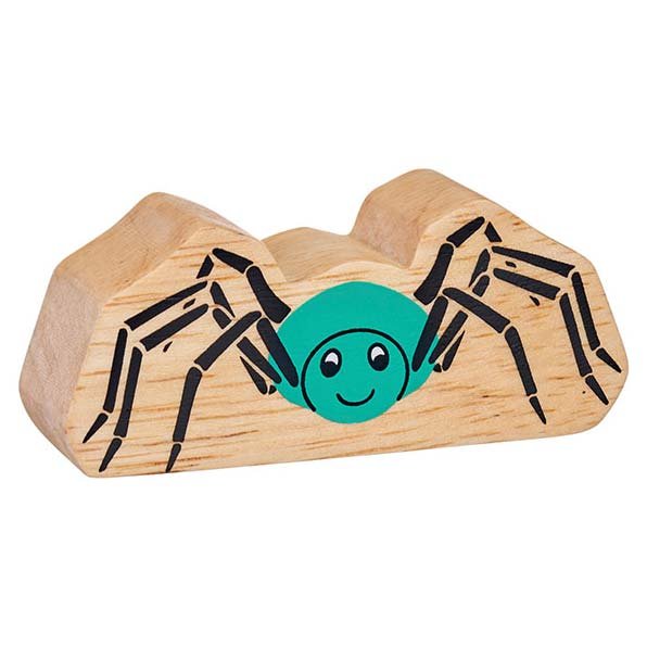 Lanka Kade Wooden Toy Natural Turquoise Spider