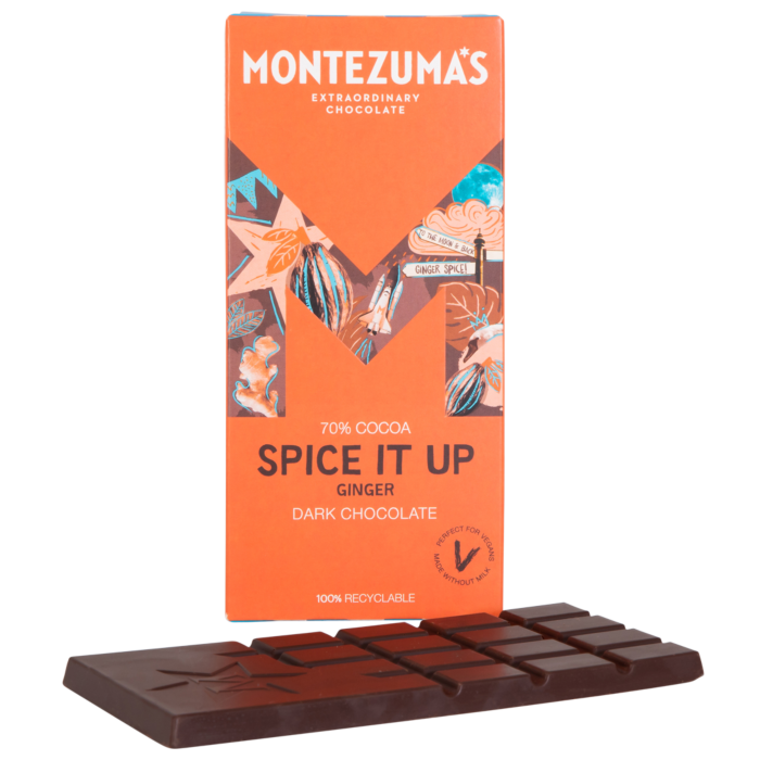 Montezuma Spice It Up Ginger Dark Chocolate Bars
