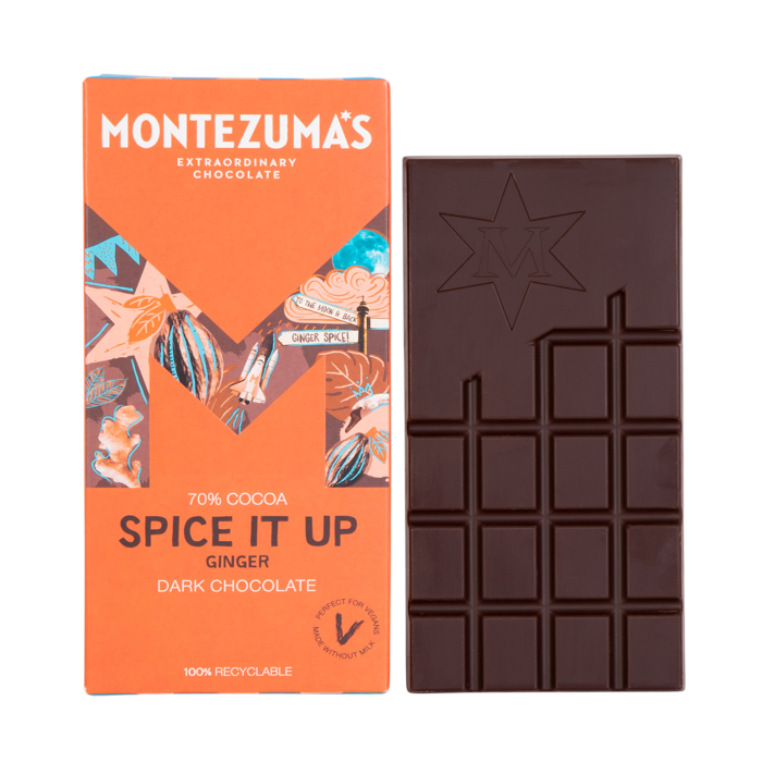 Montezuma Spice It Up Ginger Dark Chocolate Bars