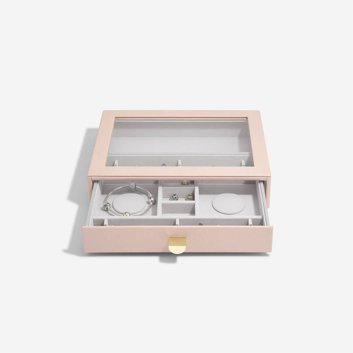 Stackers Blush Classic Charm Display Drawer With Glass Lid