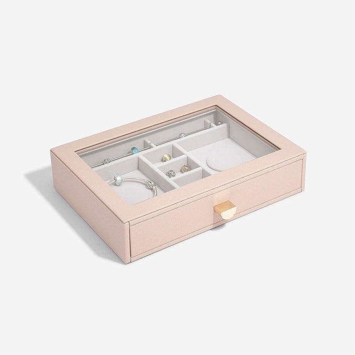 Stackers Blush Classic Charm Display Drawer With Glass Lid