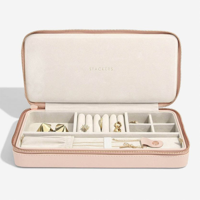 Stackers Blush Sleek Necklace Travel Jewellery Box