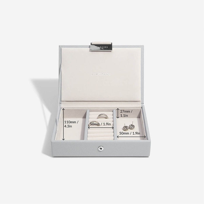 Stackers Pebble Grey Mini Jewellery Box Lid