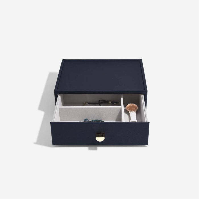 Stackers Navy Pebble Classic Accessory Drawer Layer