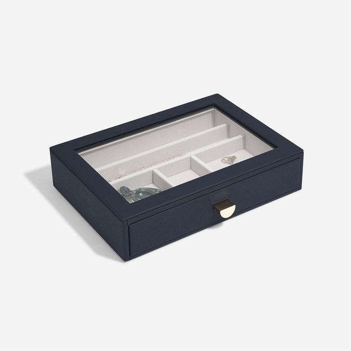Stackers Navy Pebble Classic Jewellery Box Display Drawer
