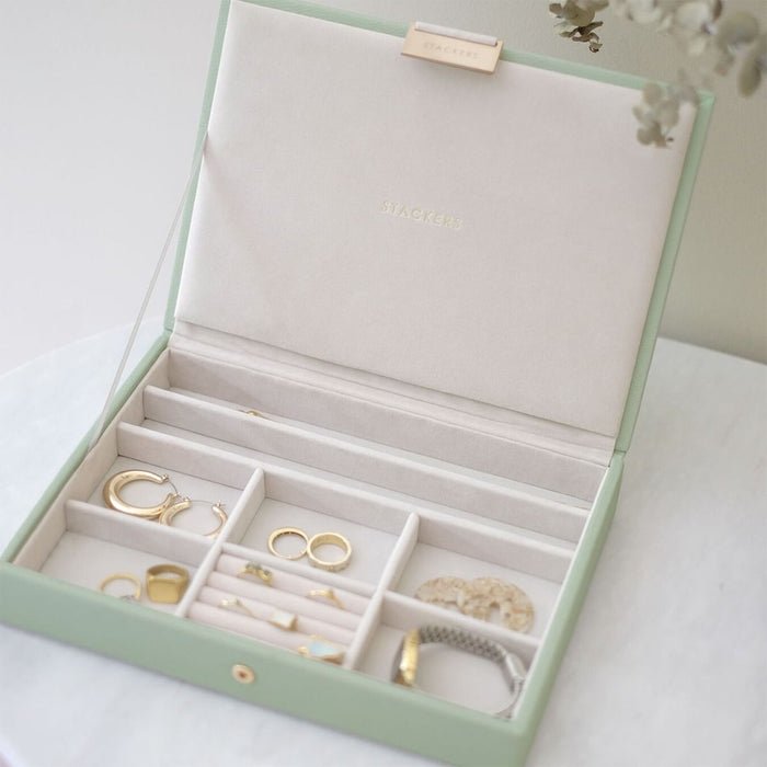 Stackers Sage Green Classic Jewellery Box Lid