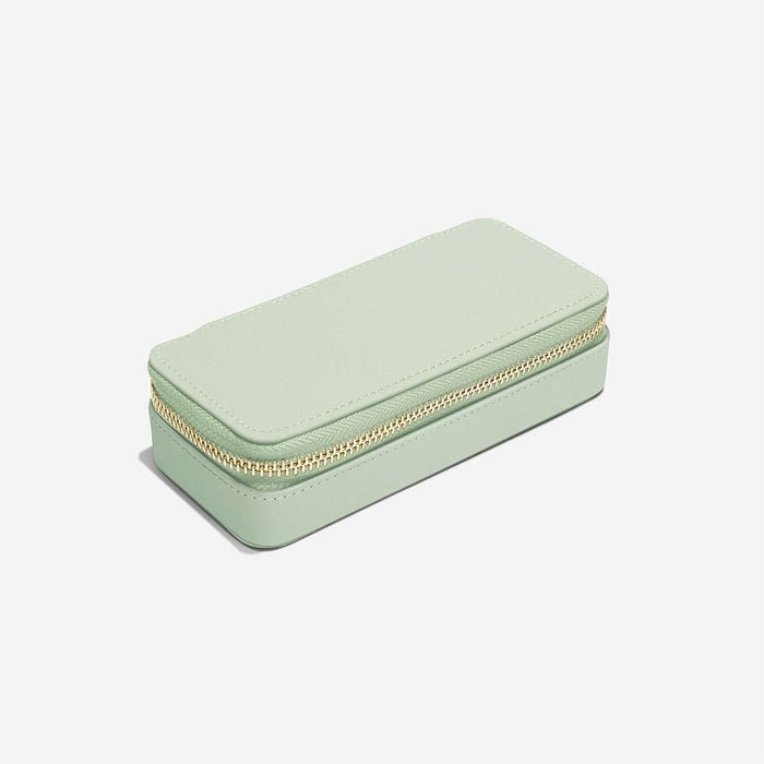 Stackers Sage Green Medium Zipped Jewellery Box