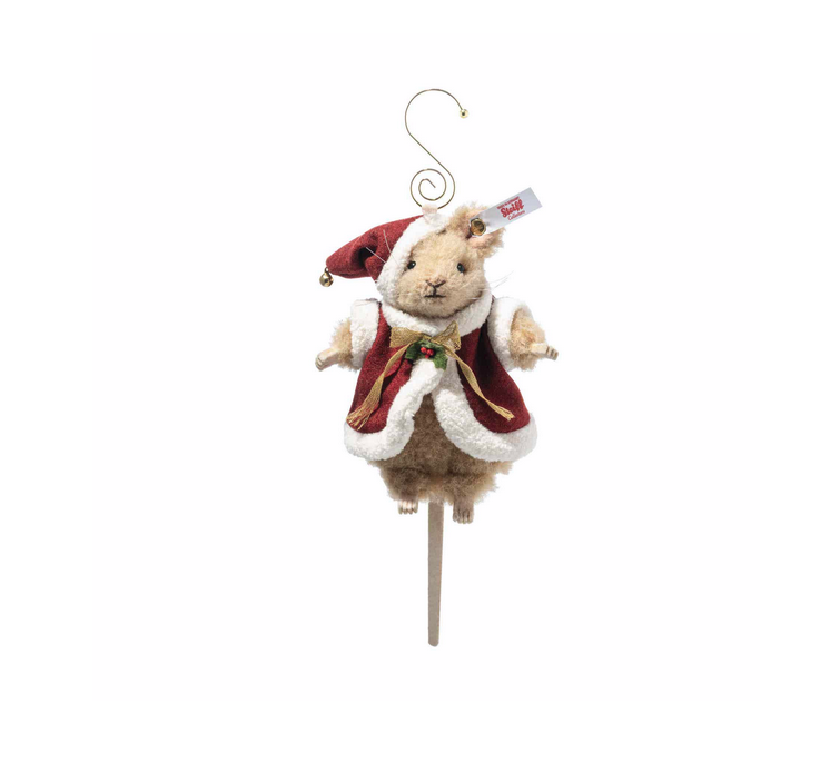 Steiff Santa mouse ornament
