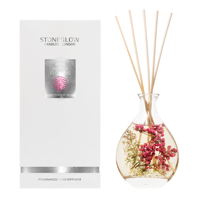 Stoneglow Nature's Gift Pink Pepper Flowers Reed Diffuser