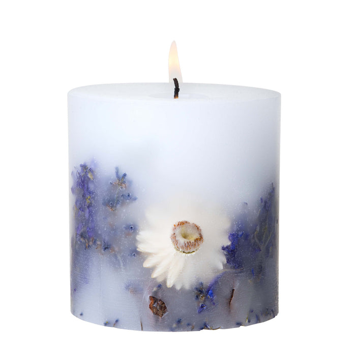 Stoneglow Nature's Gift Lilac & Lavender Scented Candle Inclusion Pillar
