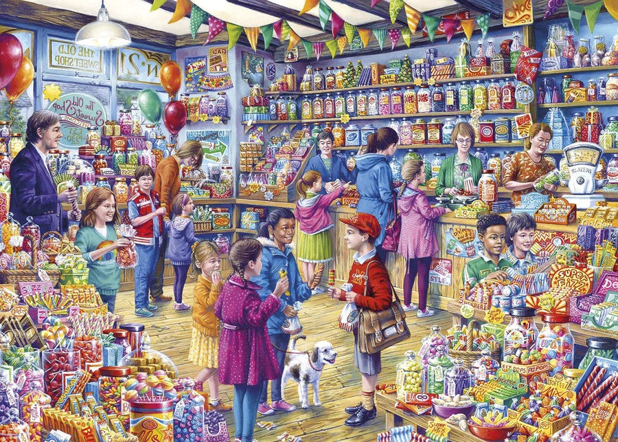 Gibsons The Old Sweet Shop Extra Large Piece 500pc Jigsaw Puzzle