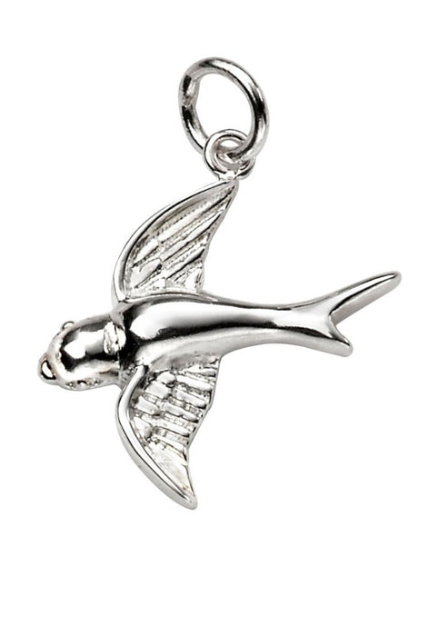 Sterling Silver Animal Necklace Swallow