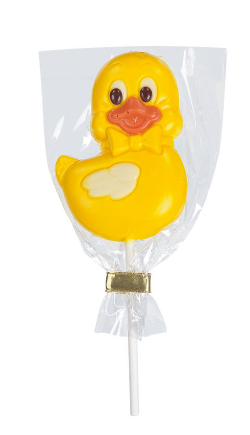 White Chocolate Yellow Swimming Duck Lollipop