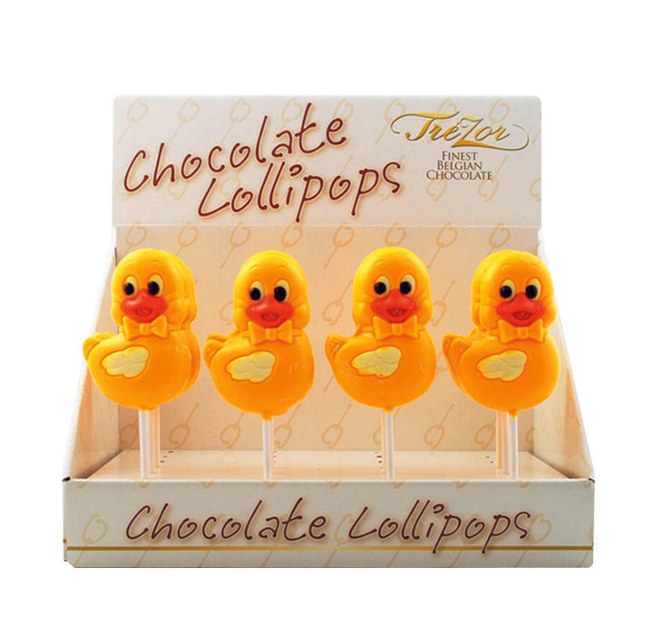 White Chocolate Yellow Swimming Duck Lollipop