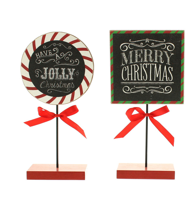 Festive Table Top Signs