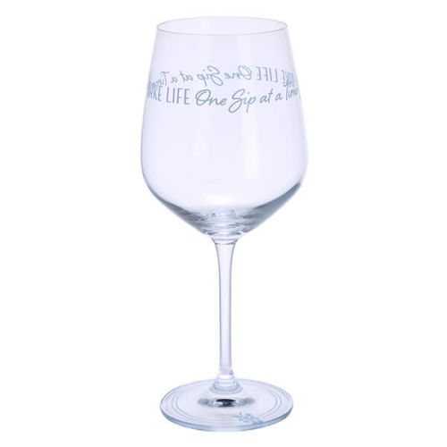 Dartington Take Life One Sip At A Time - Wine Glass