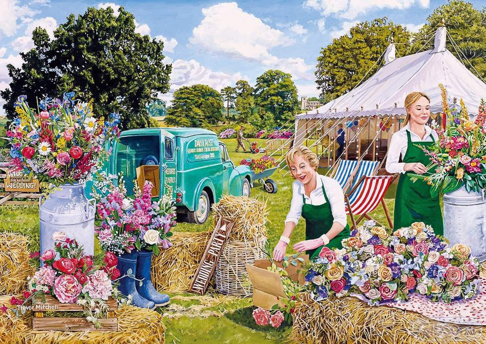 Gibsons The Florist's Round 4x500pc Jigsaw Puzzles