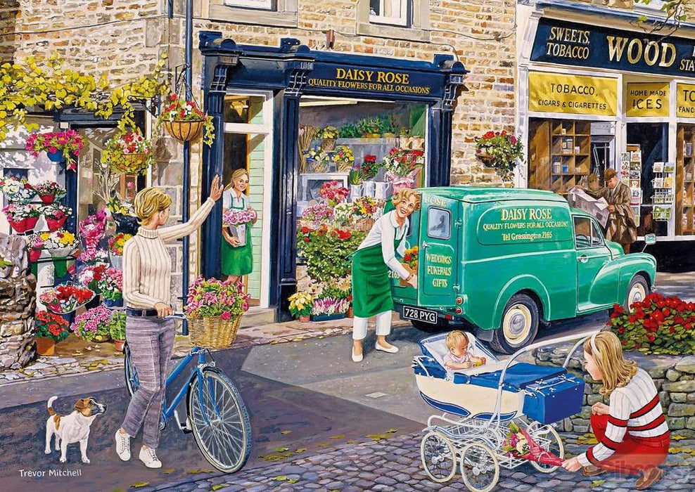 Gibsons The Florist's Round 4x500pc Jigsaw Puzzles
