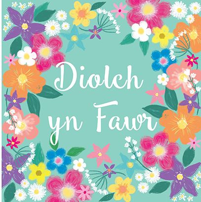 The Paintbox Diolch Yn Fawr 'Thank You' Welsh Card