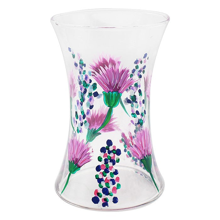 Flower Glass Vase Thistle