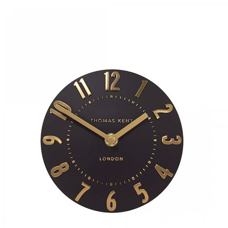 Thomas Kent Mulberry 6" Onyx Mantel Clock
