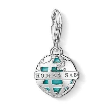 Thomas Sabo Silver & Turquoise Globe Charm