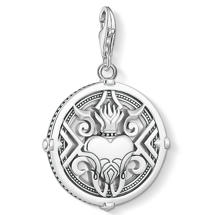Thomas Sabo Heart with Flames Disc Charm