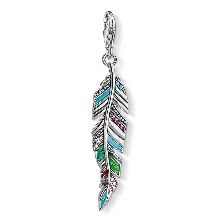 Thomas Sabo Large Multicoloured Feather Charm