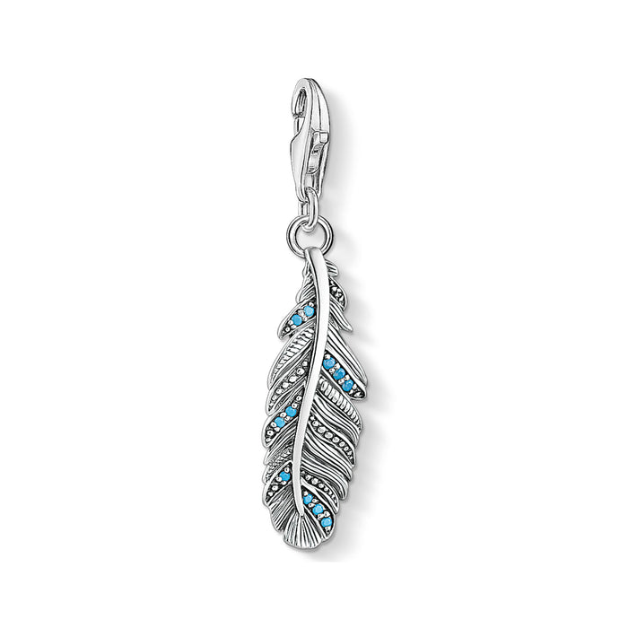 Thomas Sabo Turquoise Feather Charm