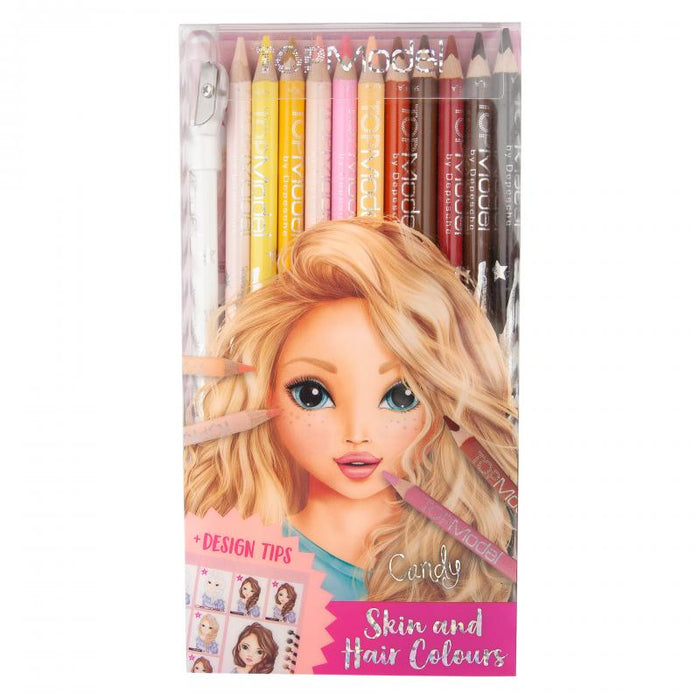 TopModel Coloured Pencil Set Skin and Hair Colours