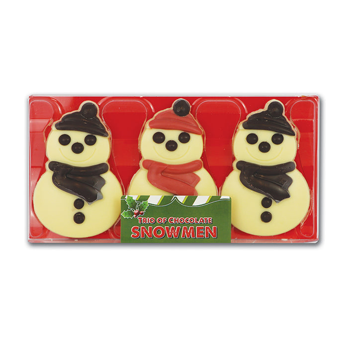 Trio of Chocolate Snowmen