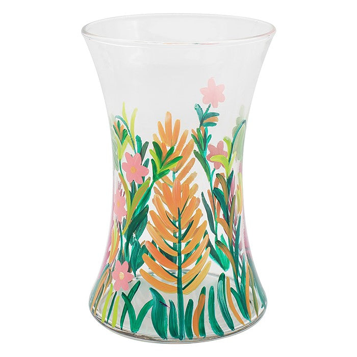 Flower Glass Vase Tropical