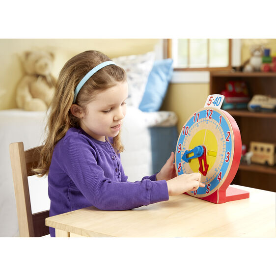 Melissa and Doug Turn and Tell Wooden Clock