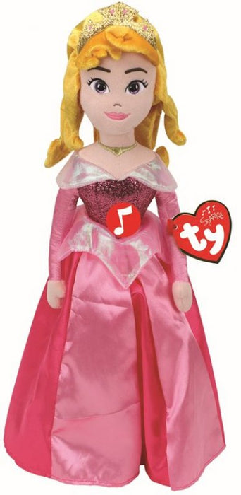 TY Disney Princess Aurora Soft Toy with Sound